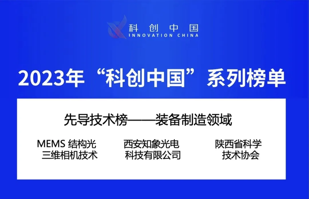 喜報！知象光電榮登2023年“科創中國”先導技術榜！